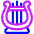Lyre Icon from Plump Neon Set