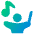 Music Conductor Icon from Plump Gradient Set