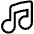 Music Note 2 Icon from Plump Line Set