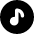 Music Note Circle Icon from Micro Solid Set