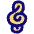 Music Note Trebble Clef Icon from Plump Pop Set