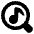 Music Search Icon from Plump Solid Set