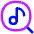 Music Search Icon from Flex Neon Set