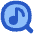 Music Search Icon from Flex Flat Set