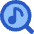 Music Search Icon from Core Flat Set