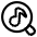 Music Search Icon from Plump Line Set