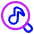 Music Search Icon from Plump Neon Set