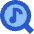 Music Search Icon from Sharp Flat Set