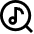 Music Search Icon from Sharp Line Set