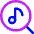 Music Search Icon from Core Neon Set