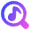 Music Search Icon from Plump Gradient Set
