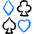 Card Game Symbols Icon from Freehand Duotone - Free Set