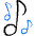 Music Note 1 Icon from Freehand Duotone - Free Set