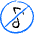 Music Note Circle Block 1 Icon from Freehand Duotone - Free Set