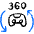Video Game 360 Vr Icon from Freehand Duotone - Free Set