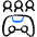 Video Game Controller Team Icon from Freehand Duotone - Free Set