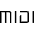 MIDI Logo icon - Free transparent PNG, SVG. No sign up needed.