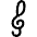 Music Clef Icon from Ultimate Regular Set