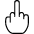 Finger Fuck Gesture Middle Icon from Nasty - Free Set