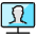 Single Man Monitor_1 Icon from Ultimate Colors Set