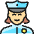 Police Woman 1_1 Icon from Ultimate Colors Set