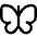 Butterfly Icon from Core Line Set