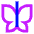 Butterfly Icon from Sharp Neon Set