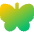 Butterfly Icon from Core Gradient Set