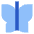 Butterfly Icon from Sharp Flat Set