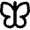 Butterfly Icon from Flex Remix Set