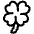 Four Leaf Clover Icon from Plump Line Set
