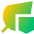 Leaf Protect Icon from Sharp Gradient Set