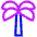 Palm Tree Icon from Plump Neon Set