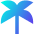 Palm Tree Icon from Sharp Gradient Set