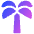 Palm Tree Icon from Plump Gradient Set