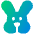 Rabbit Icon from Plump Gradient Set