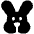 Rabbit Icon from Plump Solid Set