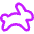 Rabbit Hare Speed Fast Icon from Core Neon Set