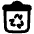 Recycle Bin Icon from Plump Remix Set