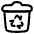 Recycle Bin Icon from Plump Line Set | Free Download as SVG Vector and Transparent PNG | Streamline icons