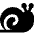 Snail Speed Slow Icon from Sharp Solid Set