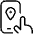 Navigation Smartphone Finger Icon from Ultimate Light Set