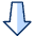 Navigation Down Arrow Icon from Cyber Duotone Set