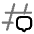 Hashtag Chat Icon from Solar Line Duotone Set
