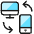 Phone Monitor Exchange Icon from Ultimate Colors Set | Free Download as SVG Vector and Transparent PNG | Streamline icons