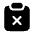 Clipboard Remove Icon from Solar Bold Set