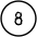 Number Eight Circle icon - Free transparent PNG, SVG. No sign up needed.