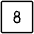 Number Eight Square Icon from Ultimate Light Set