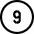 Number Nine Circle Icon from Ultimate Regular Set