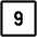 Number Nine Square Icon from Ultimate Regular Set